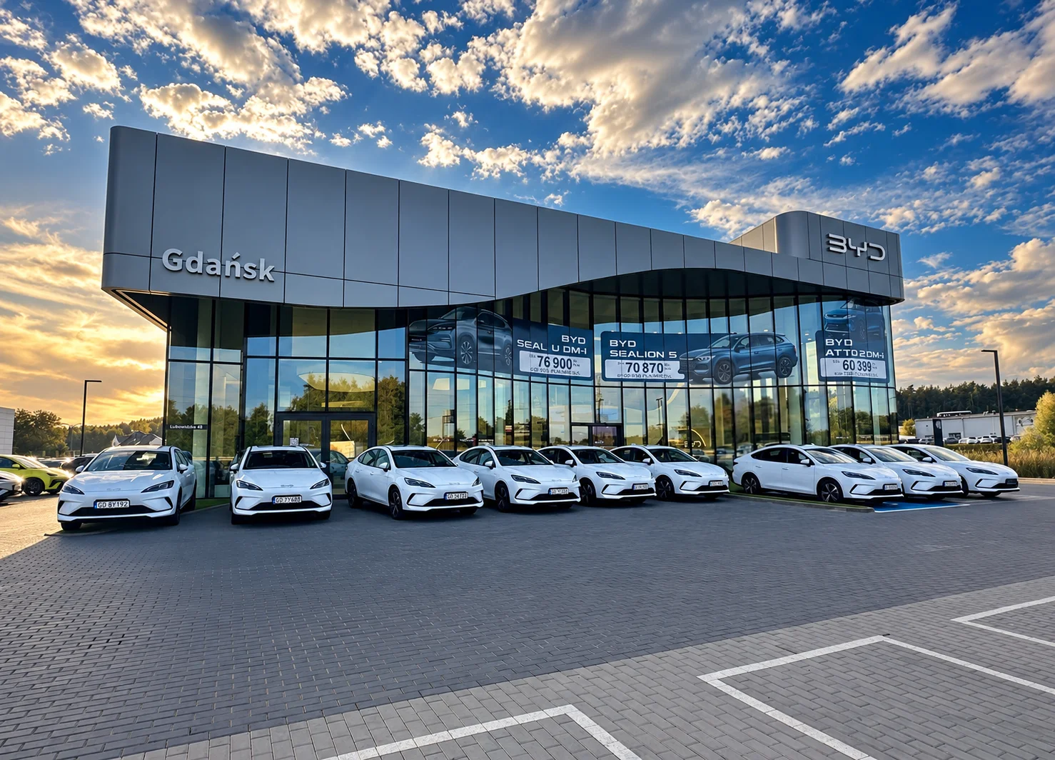 Salon BYD Plichta w Gdańsku z samochodami dostępnymi od ręki